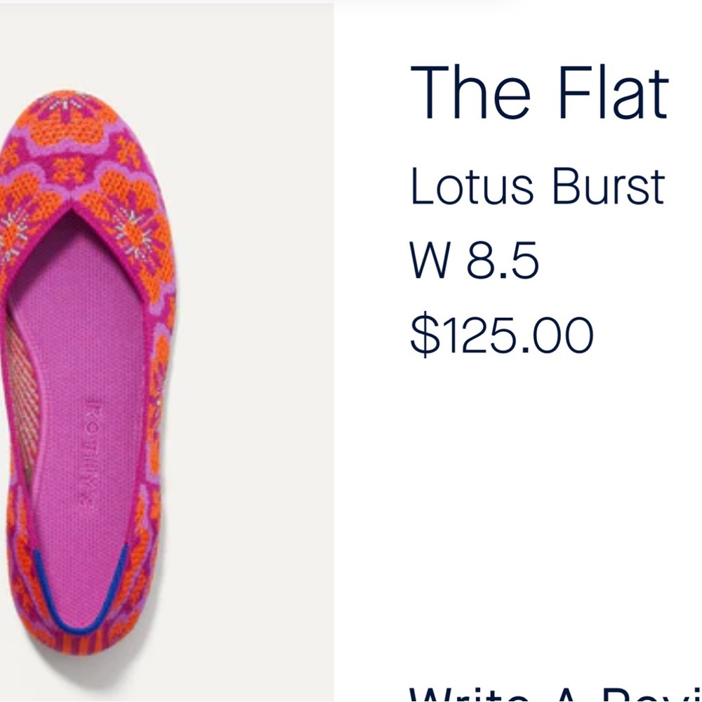 Rothy’s the flat in Lotus Burst